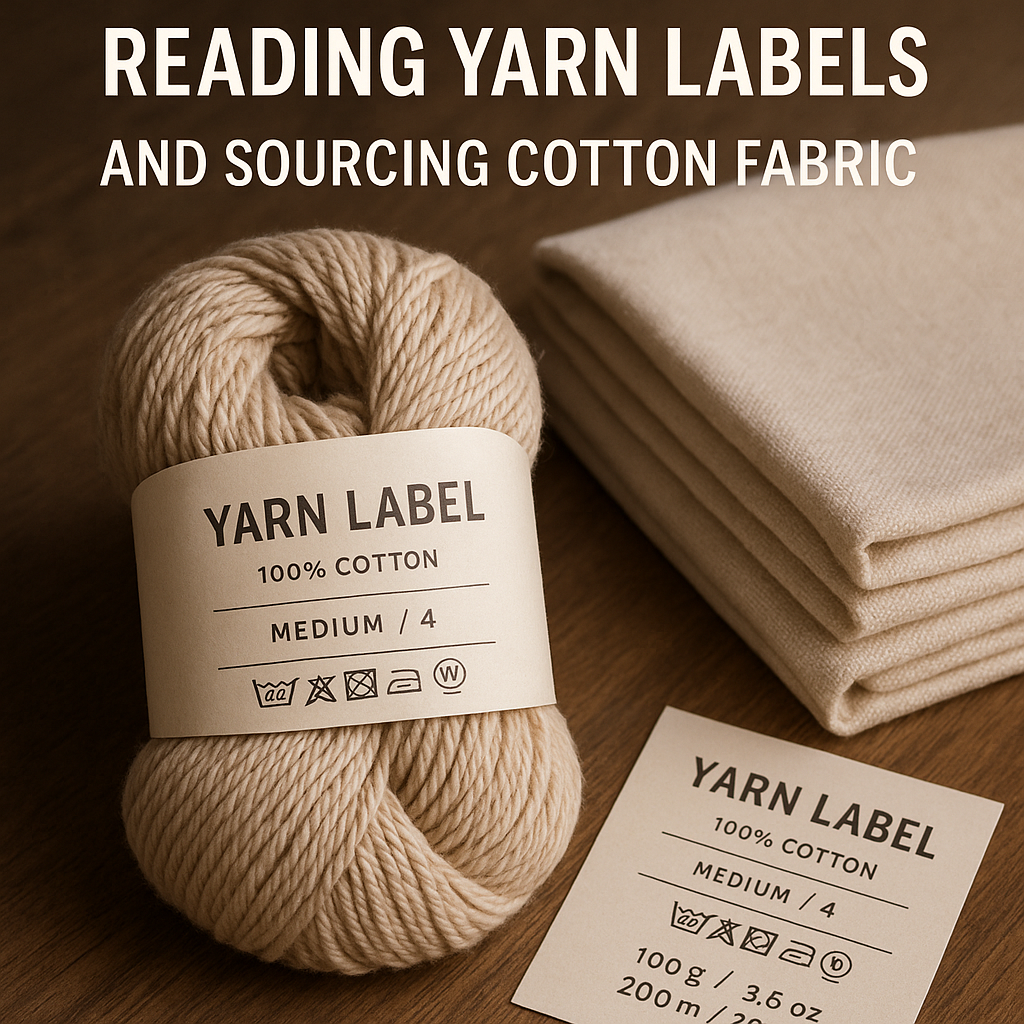 The Beginner's Guide to Reading Yarn Labels and Sourcing Cotton Fabric